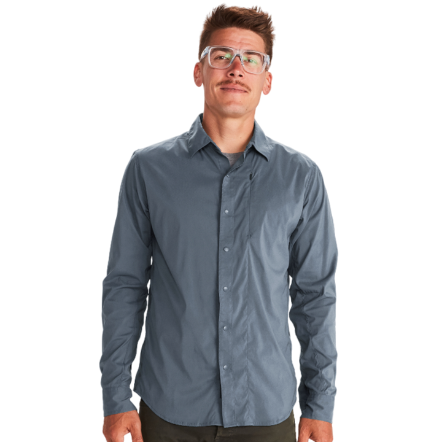 Runyon 男款防曬快乾彈性長袖襯衫