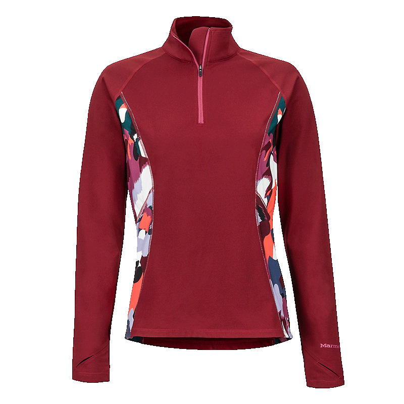 W Meghan 半門襟排汗長袖上衣-MW