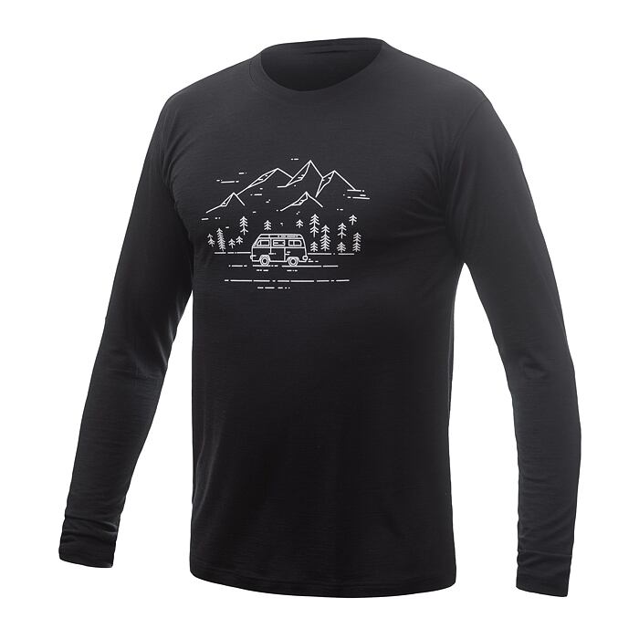 Van Life 男款美麗諾羊毛長袖上衣 160g