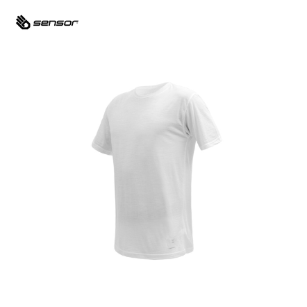 男款 Merino Lite 美麗諾羊毛短袖上衣 155g｜白色