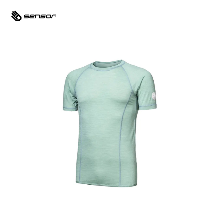 男款 Merino Air 美麗諾羊毛短袖上衣 120g｜羅勒綠