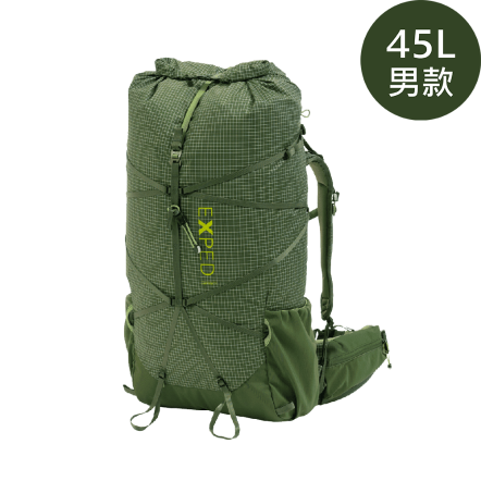 Lightning 45L 男款輕量登山背包-森林綠