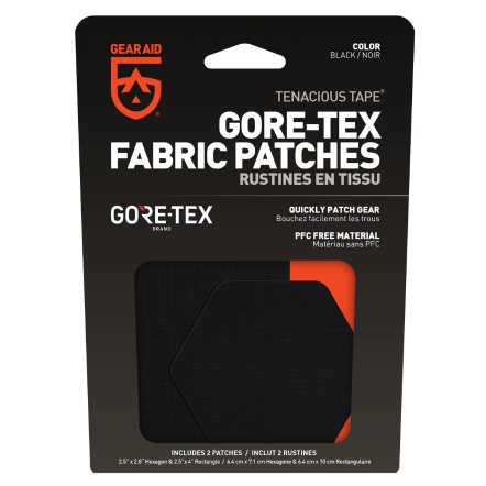 GORE-TEX原廠修補貼片-兩片裝(六角形+矩形)