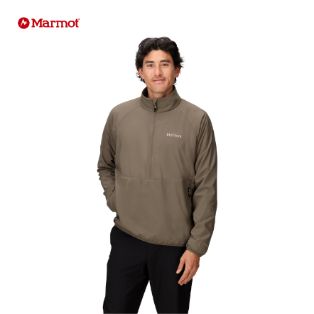 男款 Aerothermal 半門襟透氣刷毛上衣