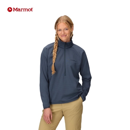 女款 Leconte 半門襟彈性刷毛上衣