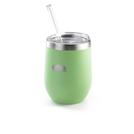 不鏽鋼真空吸管杯355ml-綠色