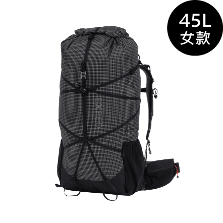 W Lightning 45L 女款輕量登山背包-黑