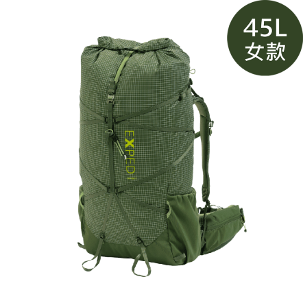 W Lightning 45L 女款輕量登山背包-森林綠