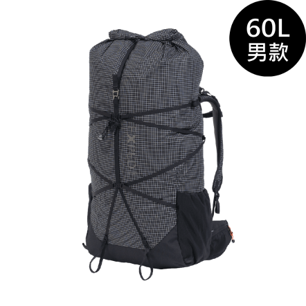 Lightning 60L 男款輕量登山背包-黑