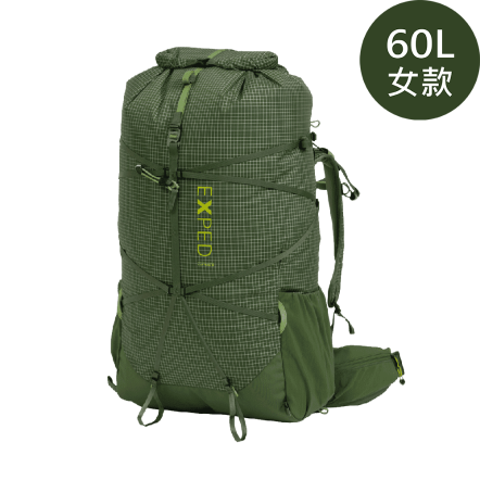 W Lightning 60L 女款輕量登山背包-森林綠