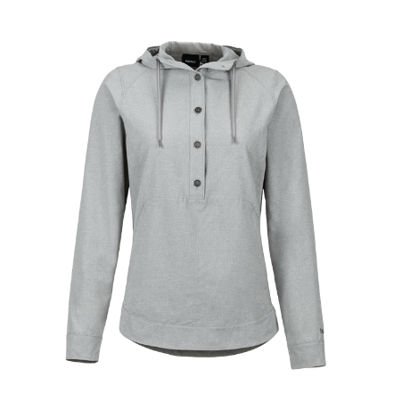 W Lorey 女款半門襟防曬快乾長袖連帽上衣