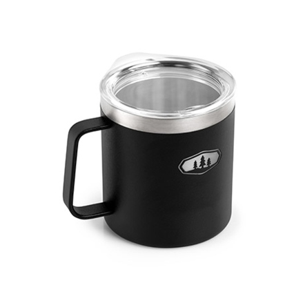 不鏽鋼真空露營杯0.44L-黑色
