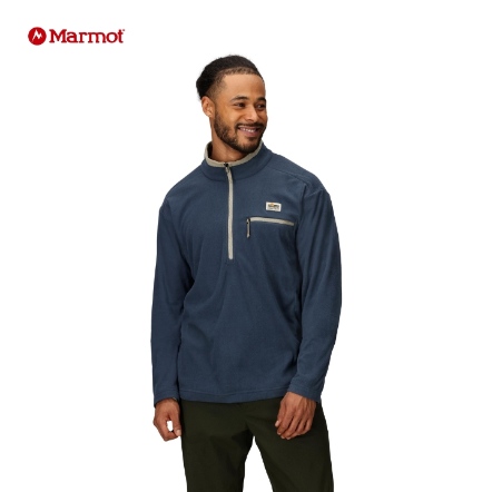 男款 Upward 半門襟刷毛保暖上衣