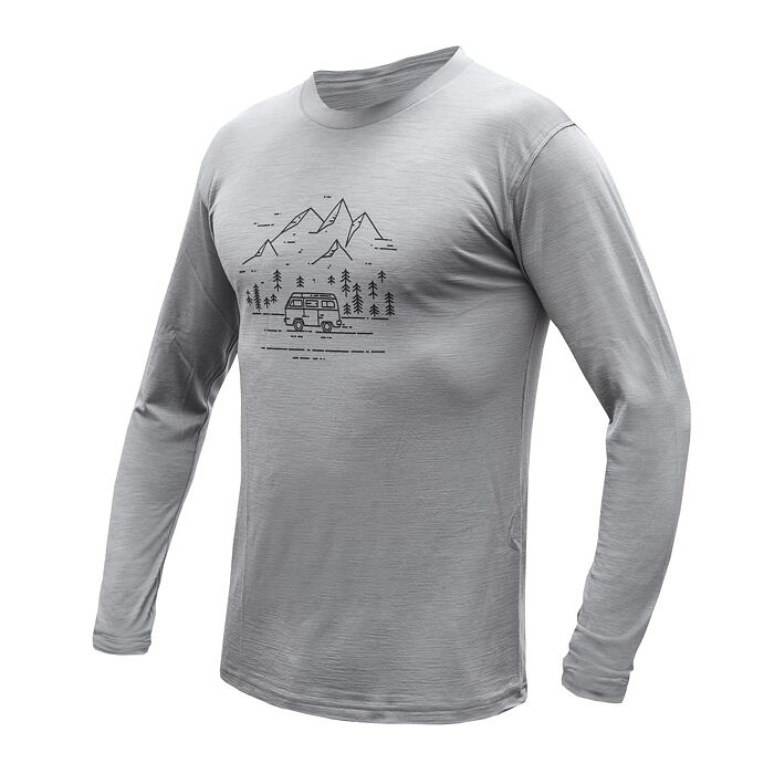 Van Life 男款美麗諾羊毛長袖上衣(160g)