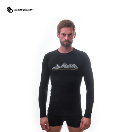 男款 Adventure DF美麗諾羊毛 長袖排汗上衣 170g