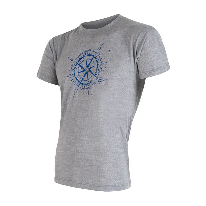 M Compass男款美麗諾羊毛短袖上衣(160g)