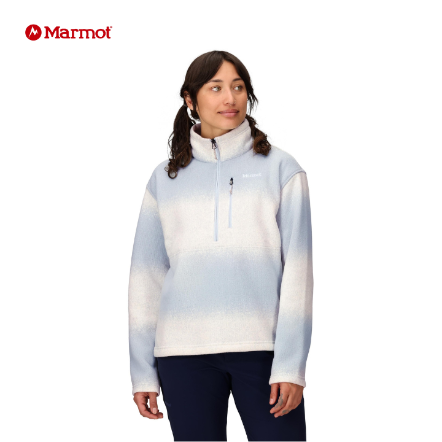 女款 Drop Line 半門襟刷毛保暖上衣