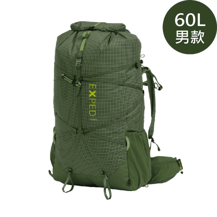 Lightning 60L 男款輕量登山背包-森林綠