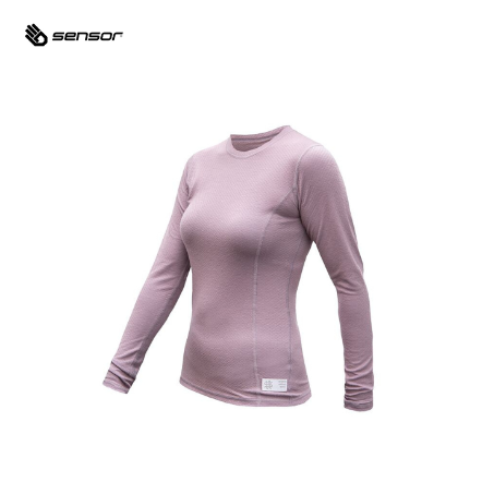 女款 DF 雙面美麗諾羊毛長袖排汗上衣 170g｜紫羅蘭色