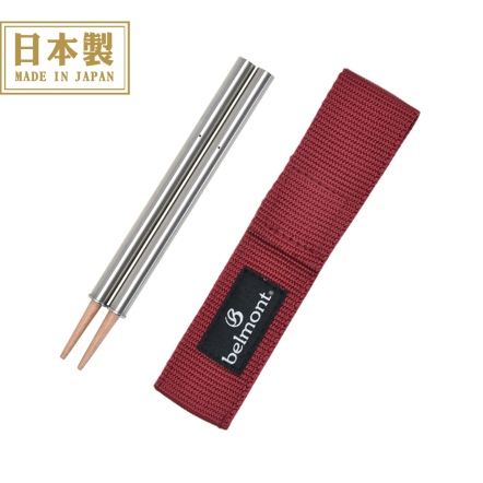304不鏽鋼環保組合筷(附收納袋)-紅色