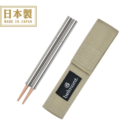 304不鏽鋼環保組合筷(附收納袋)-米色