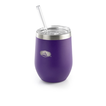 不鏽鋼真空吸管杯355ml-紫色