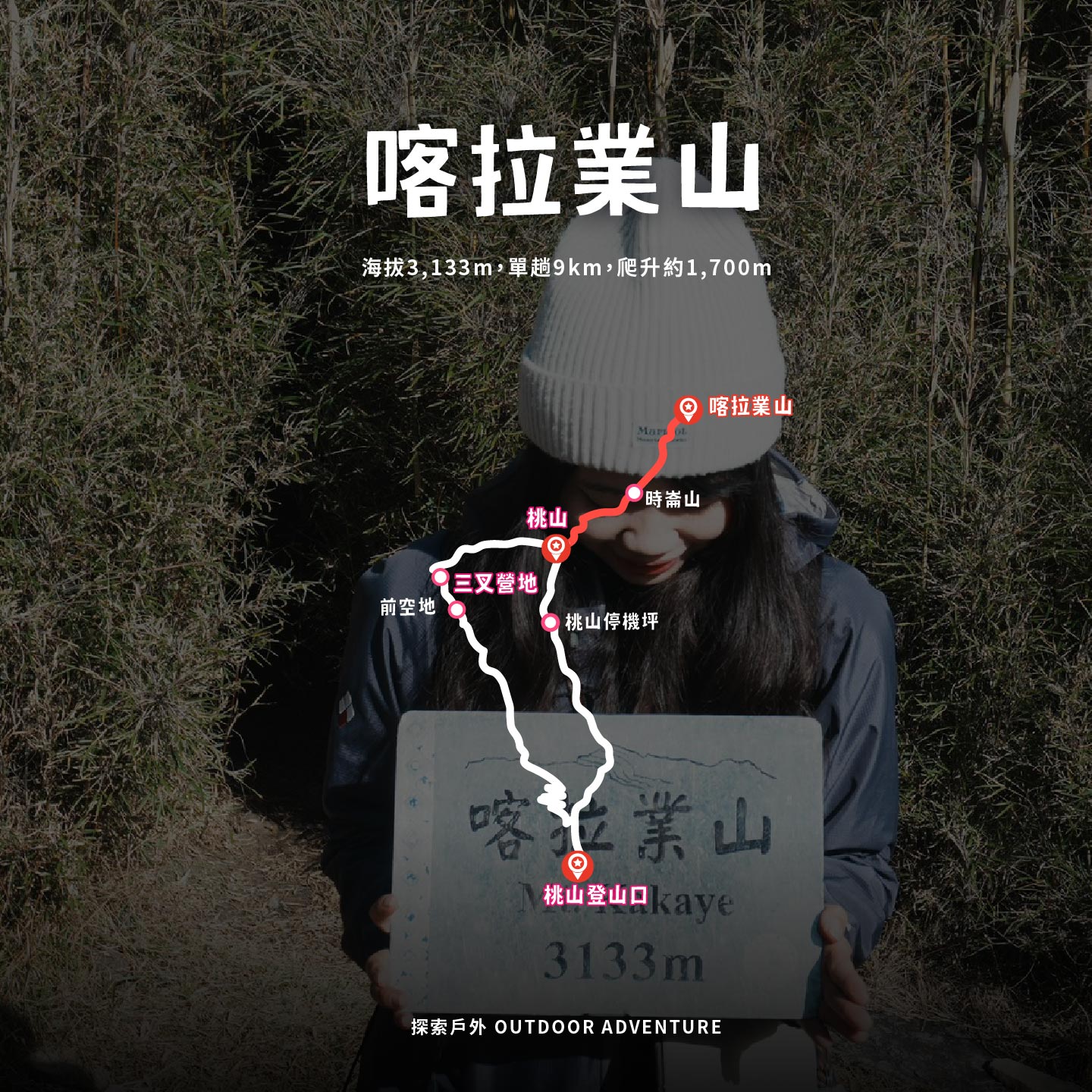喀拉業山箭竹林步道景觀
