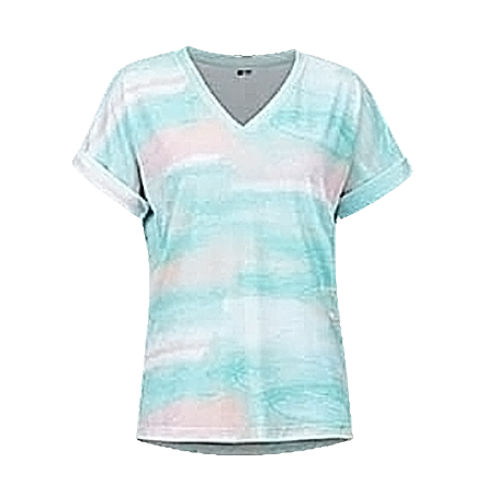 W Asilomar 女款快乾V領短袖上衣