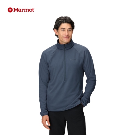 Leconte 半門襟彈性刷毛上衣