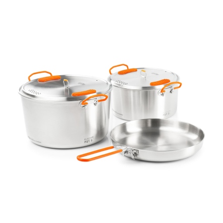 Glacier 不鏽鋼套鍋 L (3L+5L鍋/9"煎鍋)