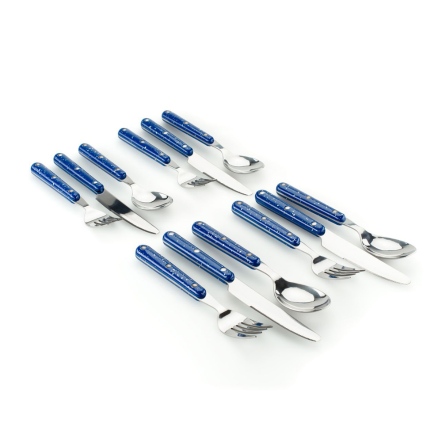 Pioneer砝瑯餐具12件組-藍色