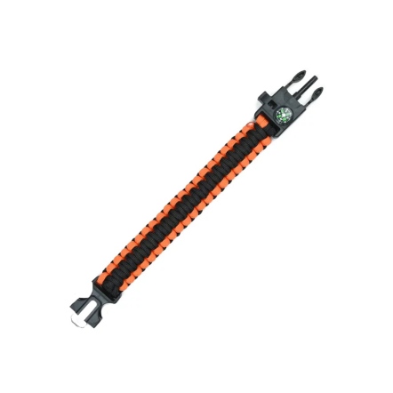 求生手環(黑橙)