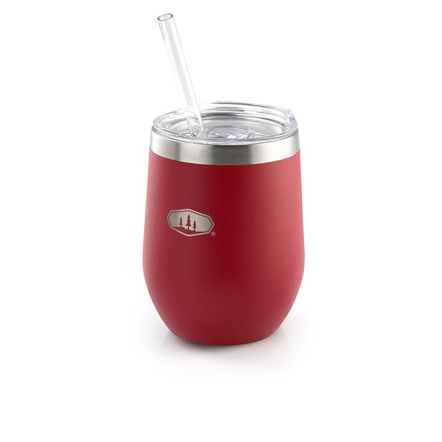 不鏽鋼真空吸管杯355ml-紅色